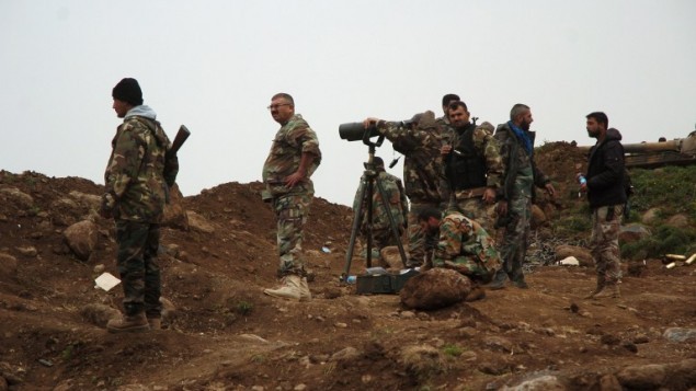Binh sĩ quân đội Syria trên chiến trường Deir Ezzor