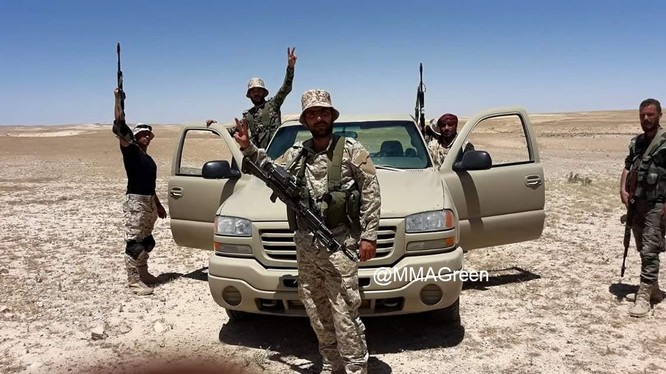 Binh sĩ quân đội Syria trên chiến trường Sweida