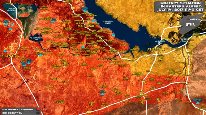 Khu vực lực lượng Tiger giải phóng ở Raqqa và hướng tấn công tiếp theo về phía sa mạc tỉnh Homs