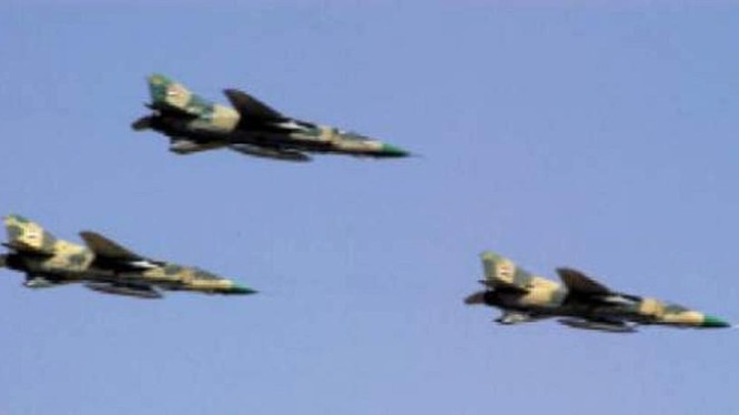 Không quân Syria không kích (ảnh minh họa)