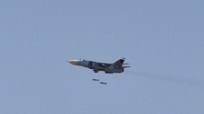 Không quân Syria không kích vùng đông bắc Hama - ảnh minh họa Masdar News