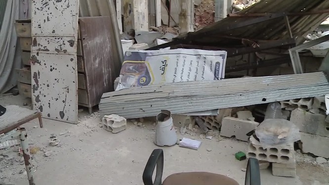 Khu vực phát hiện kho vũ khí hóa học ở Douma - ảnh minh họa video 