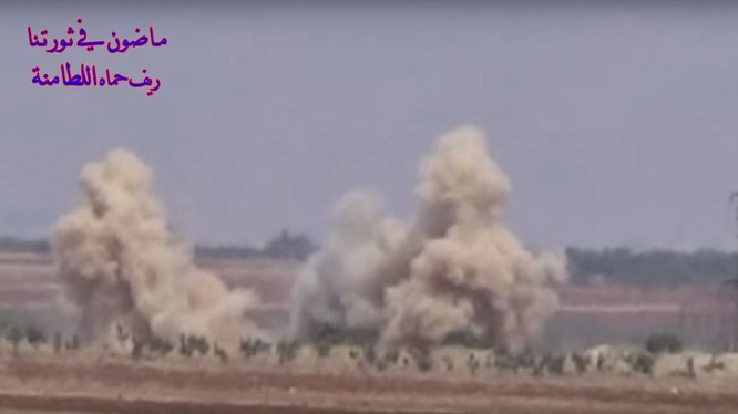 Lực lượng pháo binh tên lửa Syria pháo kích dữ dội chiến tuyến của lực lượng nổ dậy. Ảnh minh họa 