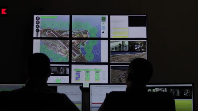 Trung tâm hệ thống chỉ huy, điều hành phòng ngự mục tiêu bằng trí tuệ nhân tạo. Video Kalashnikov Media