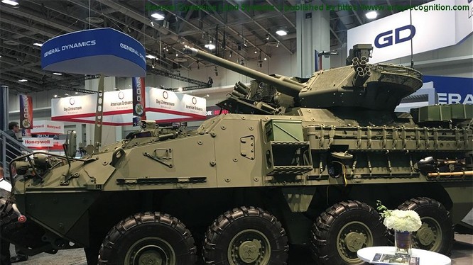 Xe thiết giáp bánh hơi Stryker A1 của hãng General Dynamics Land Systems Canada. Ảnh minh họa Armyrecognition