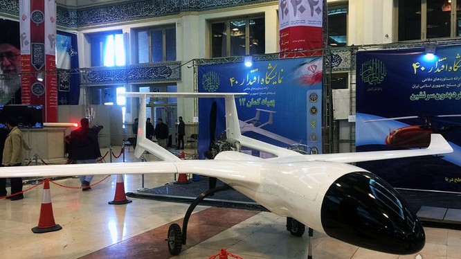 Máy bay không người lái đa nhiệm của Iran. Ảnh: Press TV.