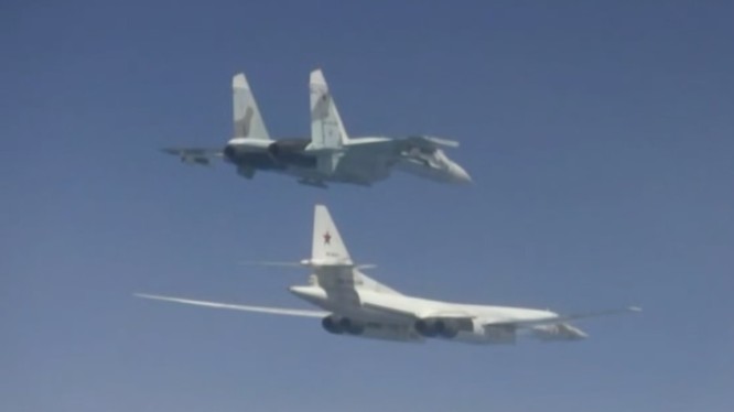 Không quân Nga tiến hành cuộc diễn tập quy mô lớn trên Biển Đen, đáp trả Sea Shield - 2019. Ảnh RT