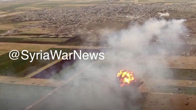 Giao chiến diễn ra dữ dội trên chiến trường vùng tây bắc Hama. Ảnh SyriaWarNews