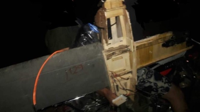 Một máy bay không người lái của lực lượng Hồi giáo cực đoan bị bắn rơi ở Hama. Ảnh South Front