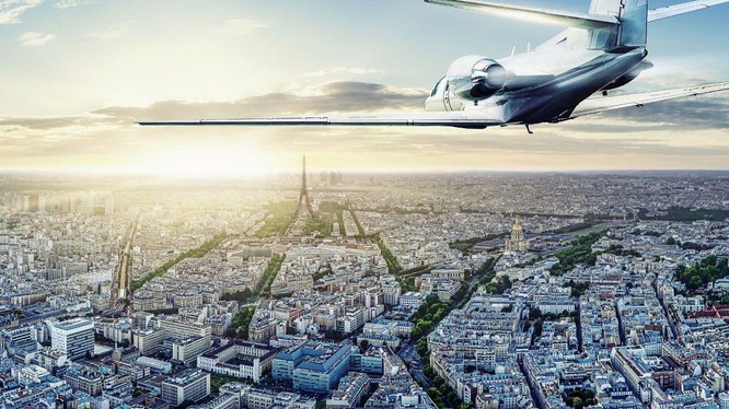 Pháp sẽ hạn chế máy bay tư nhân. Ảnh Euronews. Green