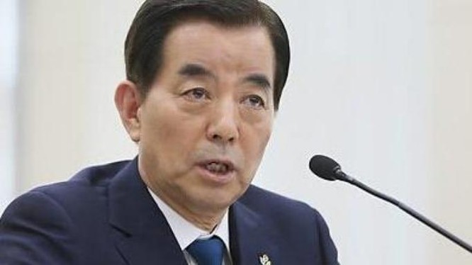 Bộ trưởng Quốc phòng Hàn Quốc Han Min-koo. Ảnh: Báo Phượng Hoàng, Hồng Kông.