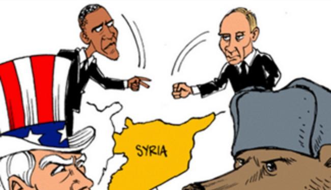 Mỹ và Nga đối đầu vì vấn đề Syria. Ảnh: Cankao