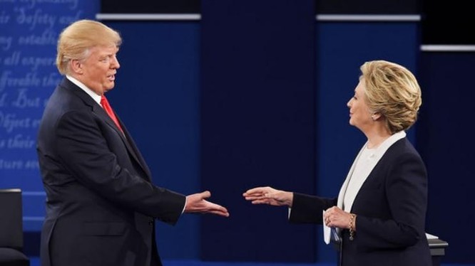 Ông Donald Trump và bà Hillary Clinton trong thời gian tranh cử. Ảnh: Us Weekly