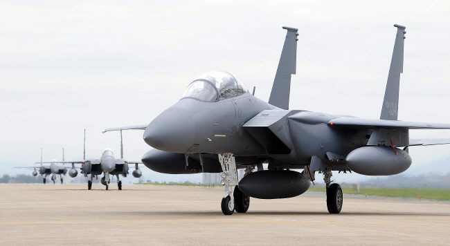 Máy bay chiến đấu F-15K Mỹ (ảnh tư liệu)
