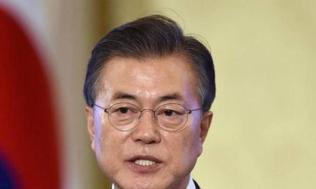 Tổng thống Hàn Quốc Moon Jae-in. Ảnh: The National.