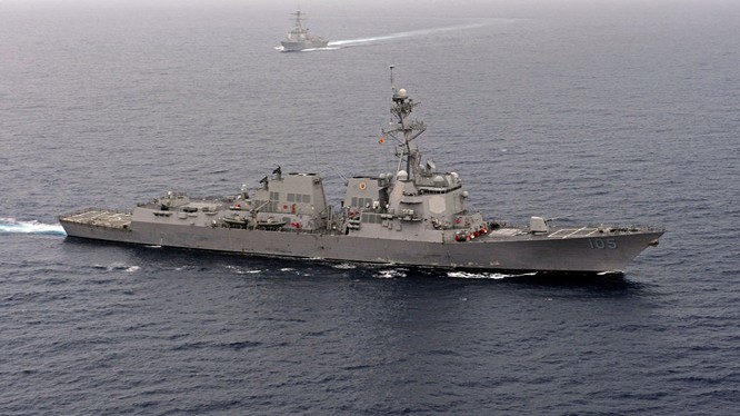 Chiến hạm Mỹ đã nhiều lần tuần tra ở Biển Đông khiến Trung Quốc tức giận