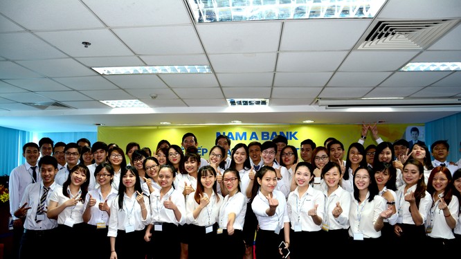 Nam A Bank tuyển chọn được hơn 100 sinh viên ước vào kỳ thực tập tại ngân hàng này