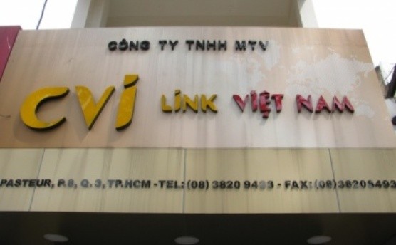 Bảng hiệu của công ty CVI LINK Việt Nam