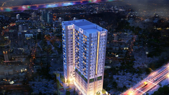 Phối cảnh tổng thể đêm của dự án