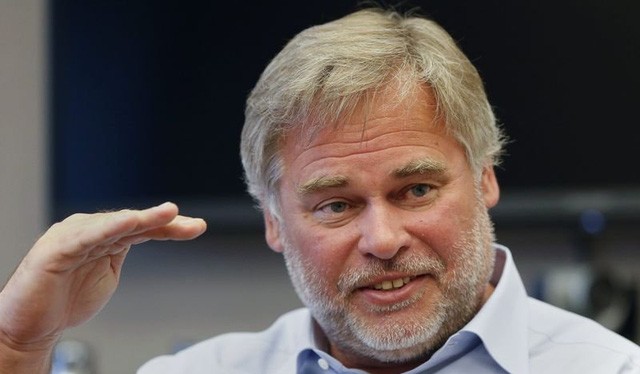 Ông Eugene Kaspersky, chủ tịch kiêm CEO công ty Kaspersky Lab, trong một cuộc phỏng vấn tại New York - Ảnh: Reuters