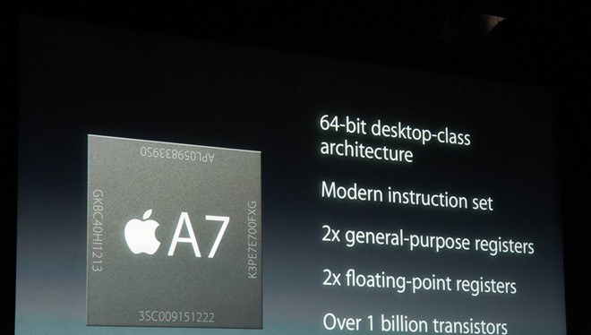 Chip A7 của Apple là một trong những thiết bị vi phạm bản quyền. 