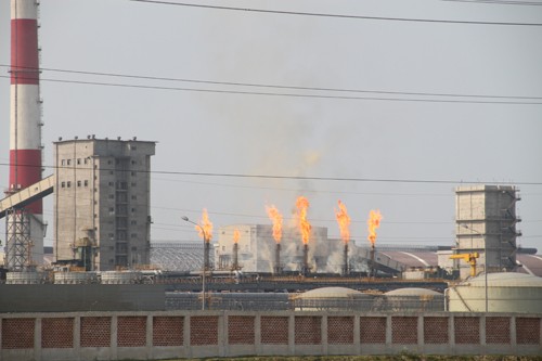 Hệ thống các nhà máy trong công trường Formosa
