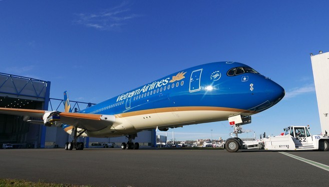 Năm 2016, Vietnam Airlines cũng từng đề xuất phương án bán và thuê lại 3 máy bay Airbus 350 và được ĐHCĐ thông qua. (Ảnh minh họa)