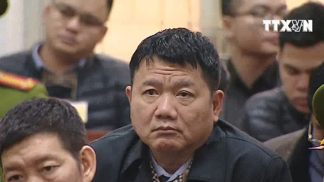 Ông Đinh La Thăng tại phiên tòa ngày 9/1. Ảnh: TTX.