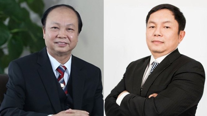 Ông Nguyễn Đình Thắng (bên trái) và ông Huỳnh Ngọc Huy (bên phải)