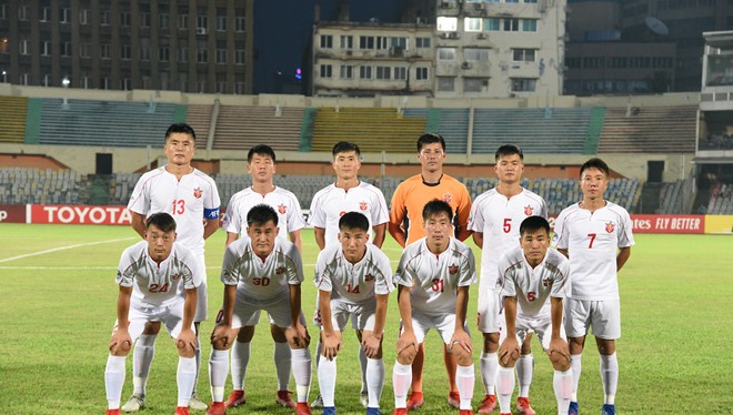 Đội 25.4 SC được xem như tuyển CHDCND Triều Tiên thu nhỏ. (ảnh AFC).