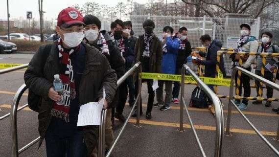 Giải J1 League của Nhật Bản được khai mạc ngày 23/02, trong tình trạng virus Corona đang lây lan nhanh. Ảnh Vissel Kobe.