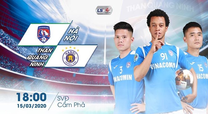Trận derby miền Bắc, giữa Than Quảng Ninh- Hà Nội FC xứng đáng là trận cầu tâm điểm vòng 2 V.League 2020. Ảnh CLB Than.