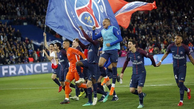 PSG đã trở thành nhà vô địch Pháp. Ảnh CLB