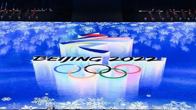 Thế vận hội Mùa đông 2022 diễn ra ở Trung Quốc từ ngày 4–20 tháng 2 năm 2022. Ảnh màn hình.