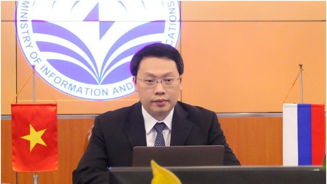 Thứ trưởng Nguyễn Huy Dũng phát biểu tại Diễn đàn. Ảnh Mic.