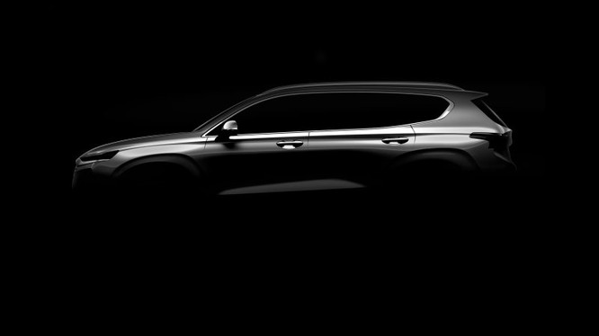 Hình ảnh hé lộ của Hyundai Santa Fe 2019 sẽ được giới thiệu tại triển lãm Geneva 2018