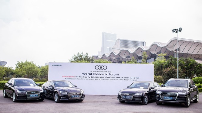 8 năm trước, Diễn đàn Kinh Tế Thế Giới năm 2010 cũng đã lựa chọn Audi Việt Nam là đối tác chính thức khi Việt Nam đóng vai trò là nước chủ nhà tổ chức hội nghị WEF về Đông Nam Á tại thành phố Hồ Chí Minh.