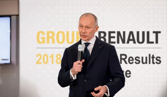 Giám đốc điều hành hãng Renault Thierry Bollore. Ảnh: Bloomberg 