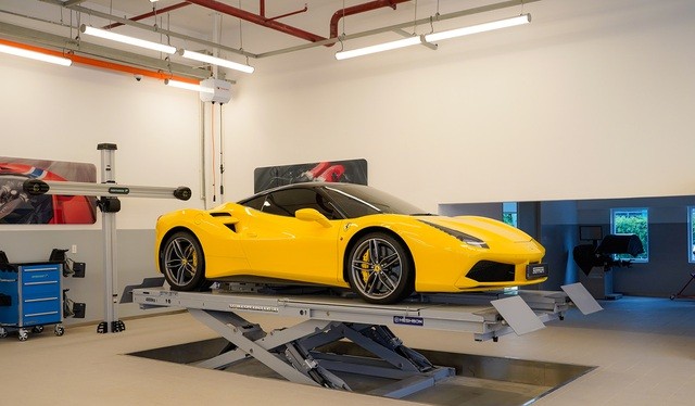 Hiện mới chỉ có trung tâm bảo dưỡng chính thức của Ferrari tại Việt Nam 
