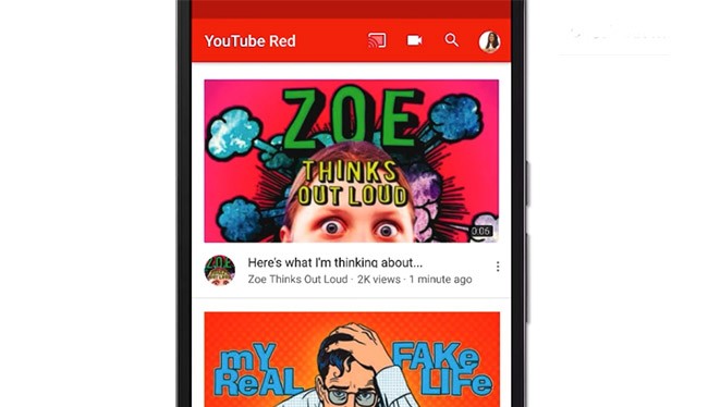 Giao diện YouTube mới trên Android