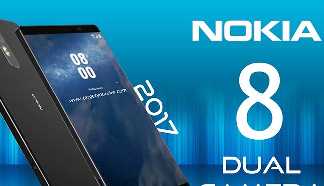 ảnh dựng Nokia 8 (nguồn YouTube)