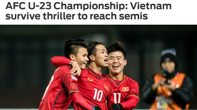Việt Nam quả cảm tiến vào bán kết (Fox Sport Asia)