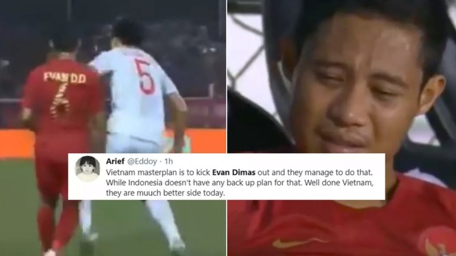 Người hâm mộ Indonesia đổ lỗi cho Văn Hậu (ảnh: Fox Sport)