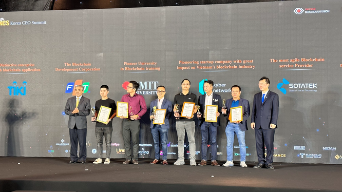 Các đơn vị được vinh danh Giải thưởng Blockchain Việt Nam 2022
