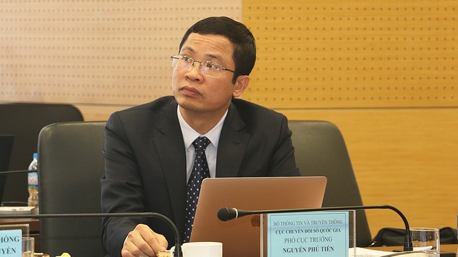 Ông Nguyễn Phú Tiến - Phó Cục trưởng Cục Chuyển đổi số quốc gia