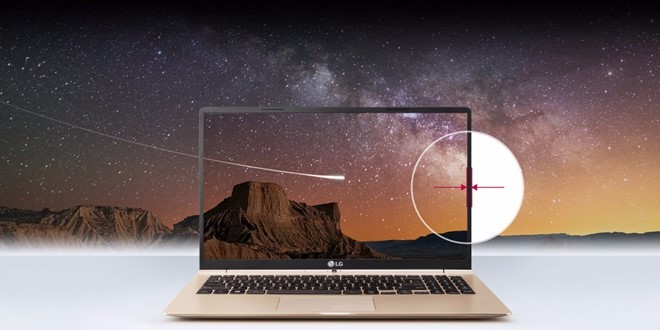 Nhiều ý kiến cho rằng Gram trông giống MacBook Air, nhưng thực tế model này có phần nhỉnh hơn sản phẩm của Apple về thiết kế khi mang đến phần màn hình viền siêu mỏng.