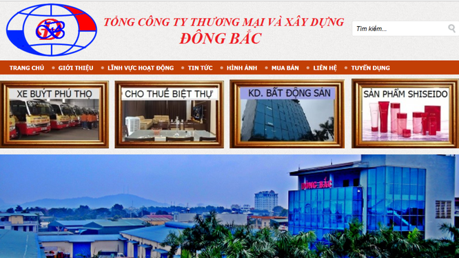 Tổng Công ty Thương mại và Xây dựng Đông Bắc, đơn vị đề xuất dự án thuộc sở hữu của gia đình bà Mai Thị Thắm.