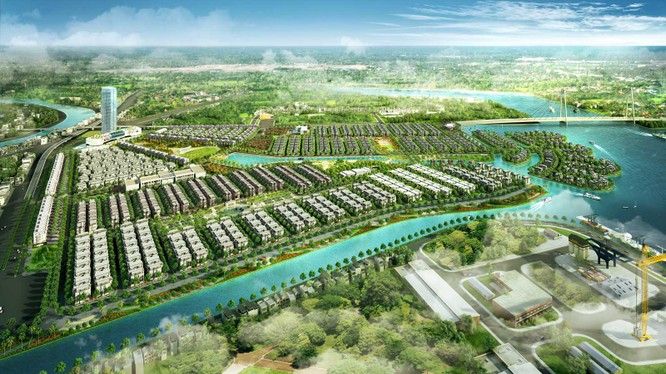 Phối cảnh dự án Khu đô thị phức hợp Hạ Long Xanh (Nguồn: VHM)
