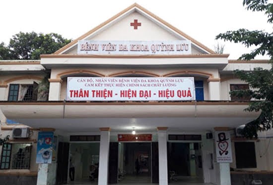 Bệnh viện Đa khoa huyện Quỳnh Lưu - nơi xảy ra vụ việc.