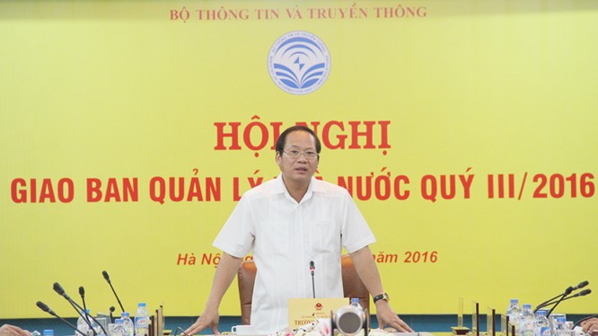Bộ trưởng Trương Minh Tuấn phát biểu chỉ đạo tại hội nghị.